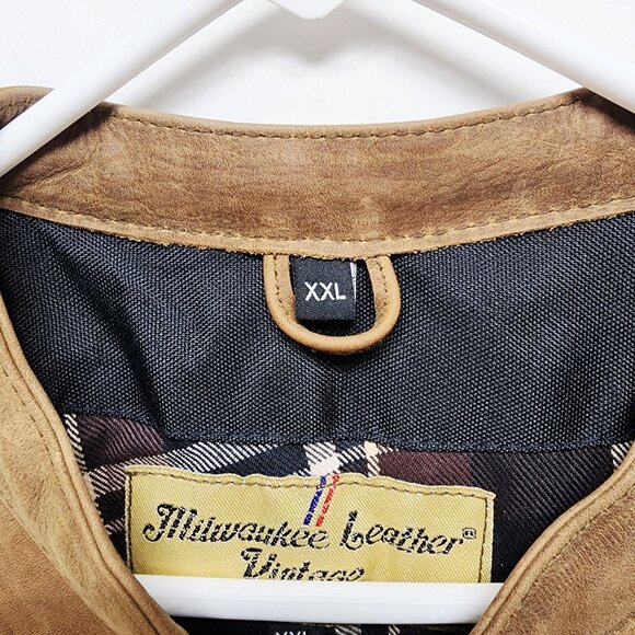 Milwaukee Leather Size XXL Crazy Horse Leather Vest W/ Gun Pocket & Dual Closure - Picture 3 of 10